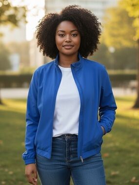 Koret Women's XL Royal Blue Full-Zip Lightweight Jacket